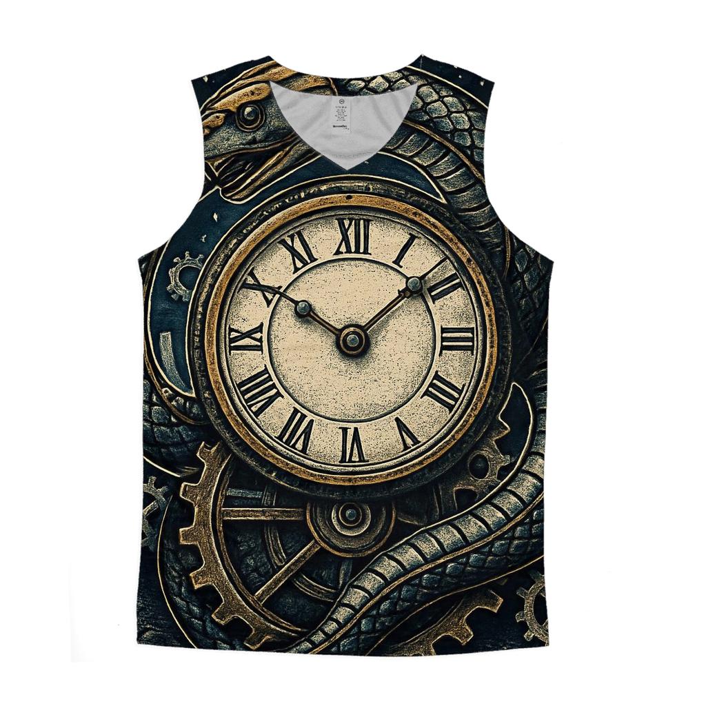 Midnight Ouroboros Clockwork casual summer tank tops