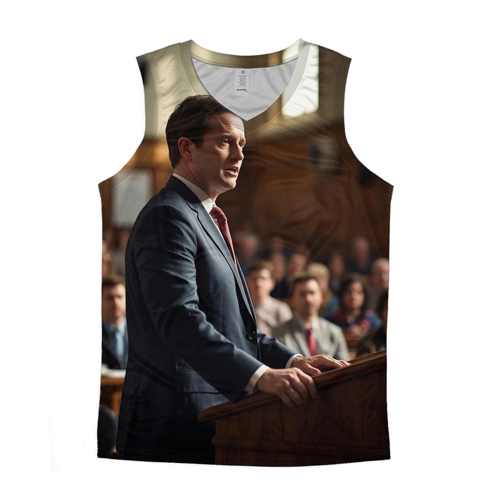 Charlie Kirk At Midwestern Community College Town Hall cotton sleeveless tops