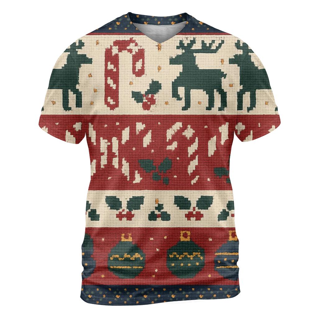 Tinsel Tangle Sweater Grid Design custom all-over print shirts