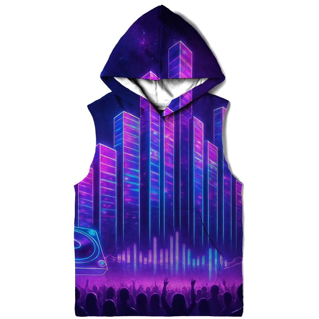 Neon Equalizer Skyline hoodie styles