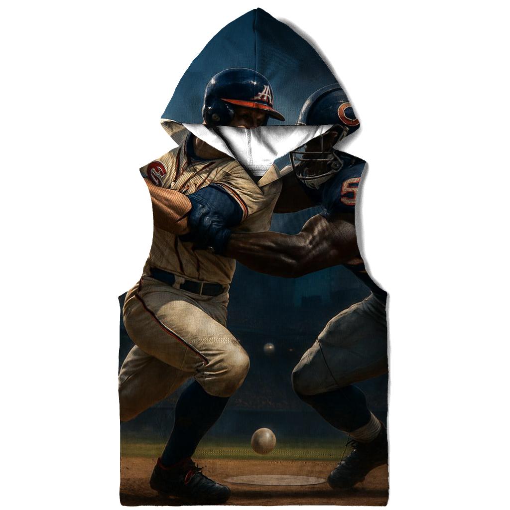 Skyline Showdown At Fifth Inning graphic hoodies