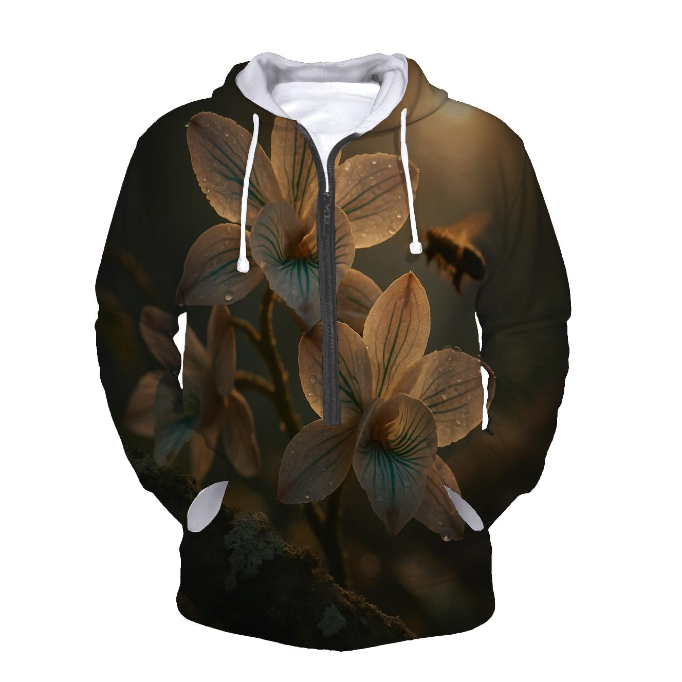 Midnight Pollinators Orchid Grove hoodie styles