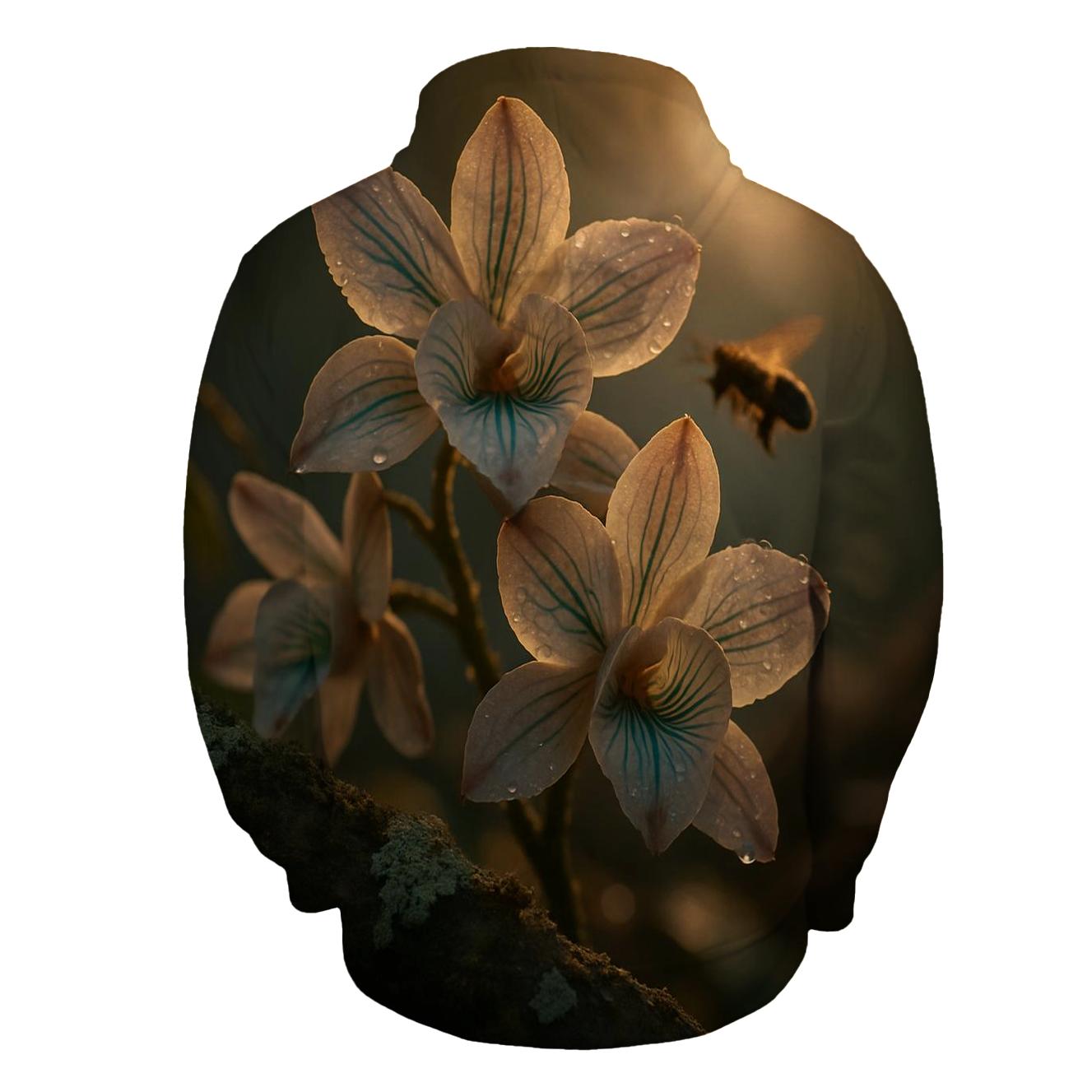 Midnight Pollinators Orchid Grove hoodie styles
