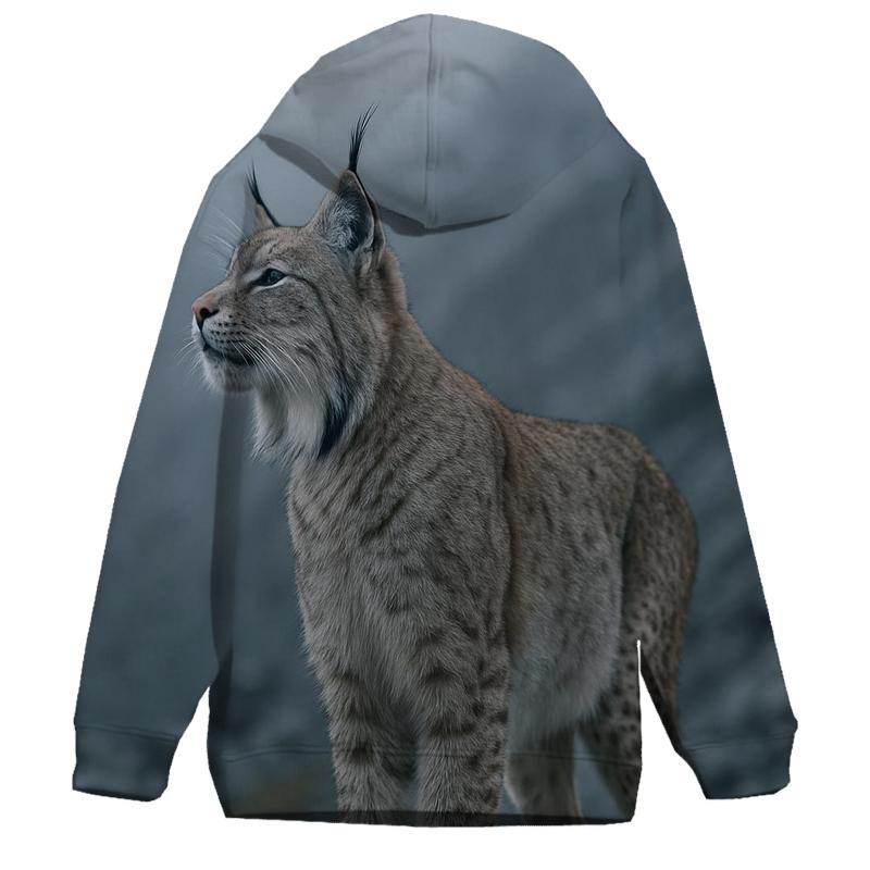 Mist Ridge Stalker — Eurasian Lynx pullover hoodies
