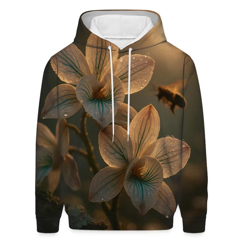 Midnight Pollinators Orchid Grove hoodies fashion