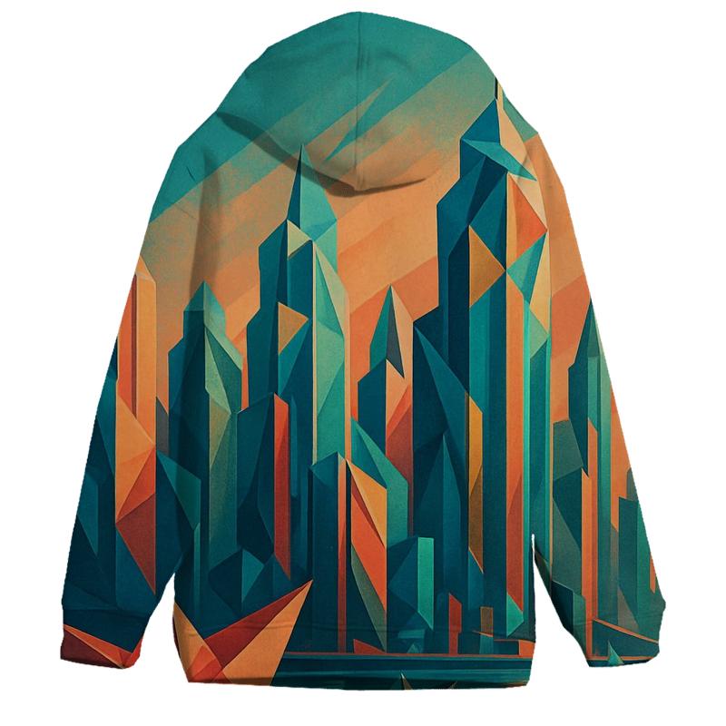 Chromatic Origami City custom hoodies