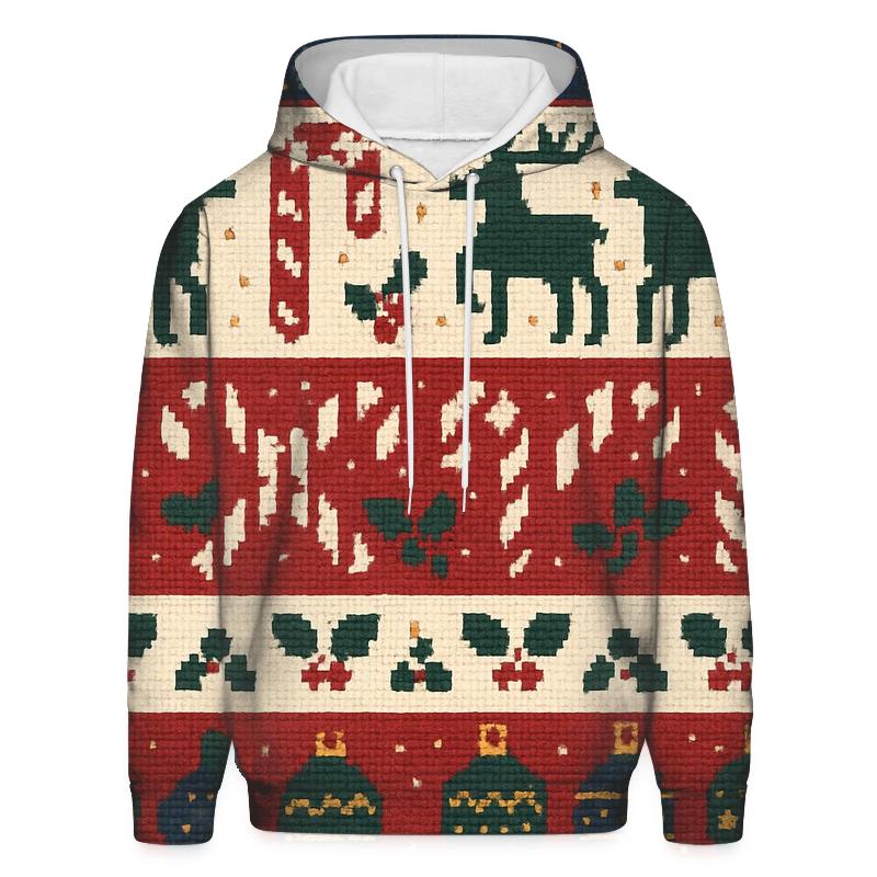 Tinsel Tangle Sweater Grid Design zip-up hoodies