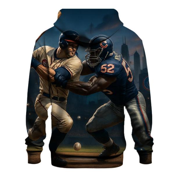 Skyline Showdown At Fifth Inning heavyweight hoodies