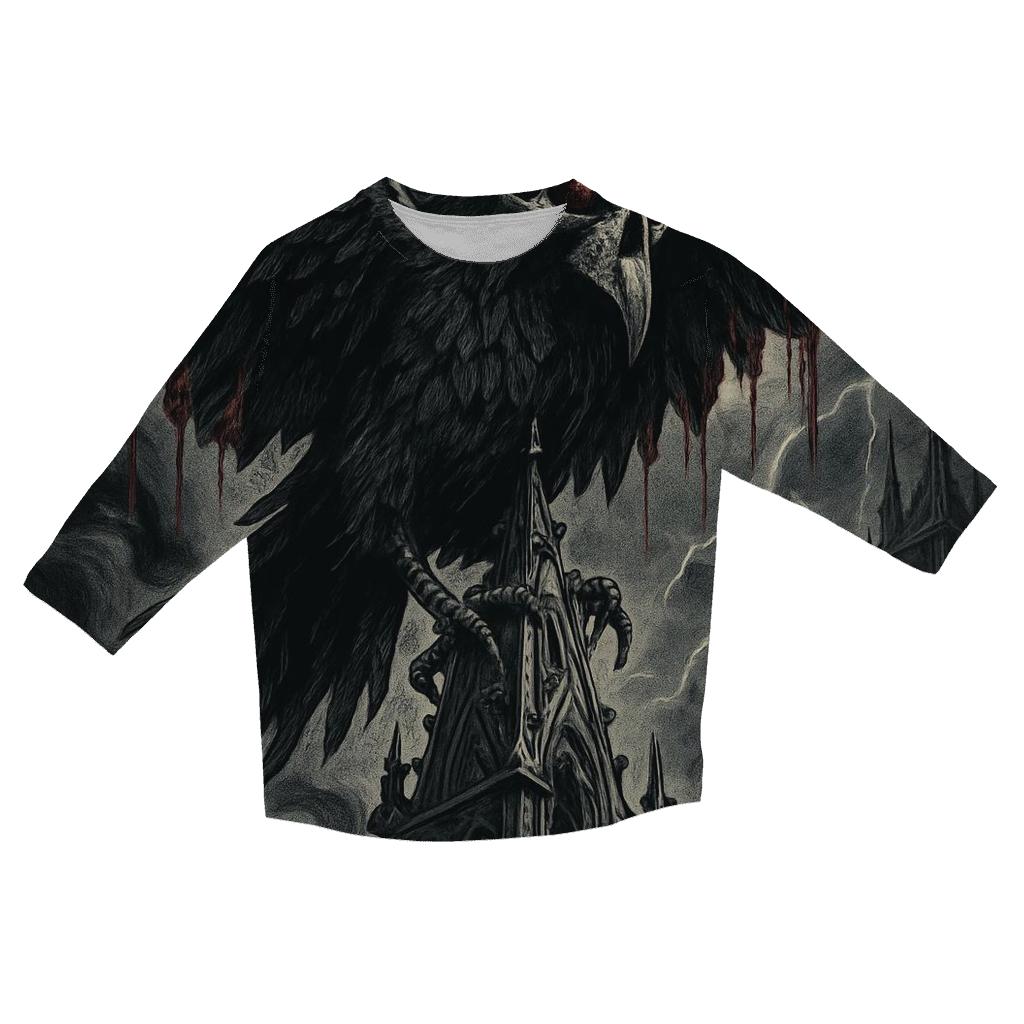 Raven Of The Blood Spire trendy 3/4 sleeve tops