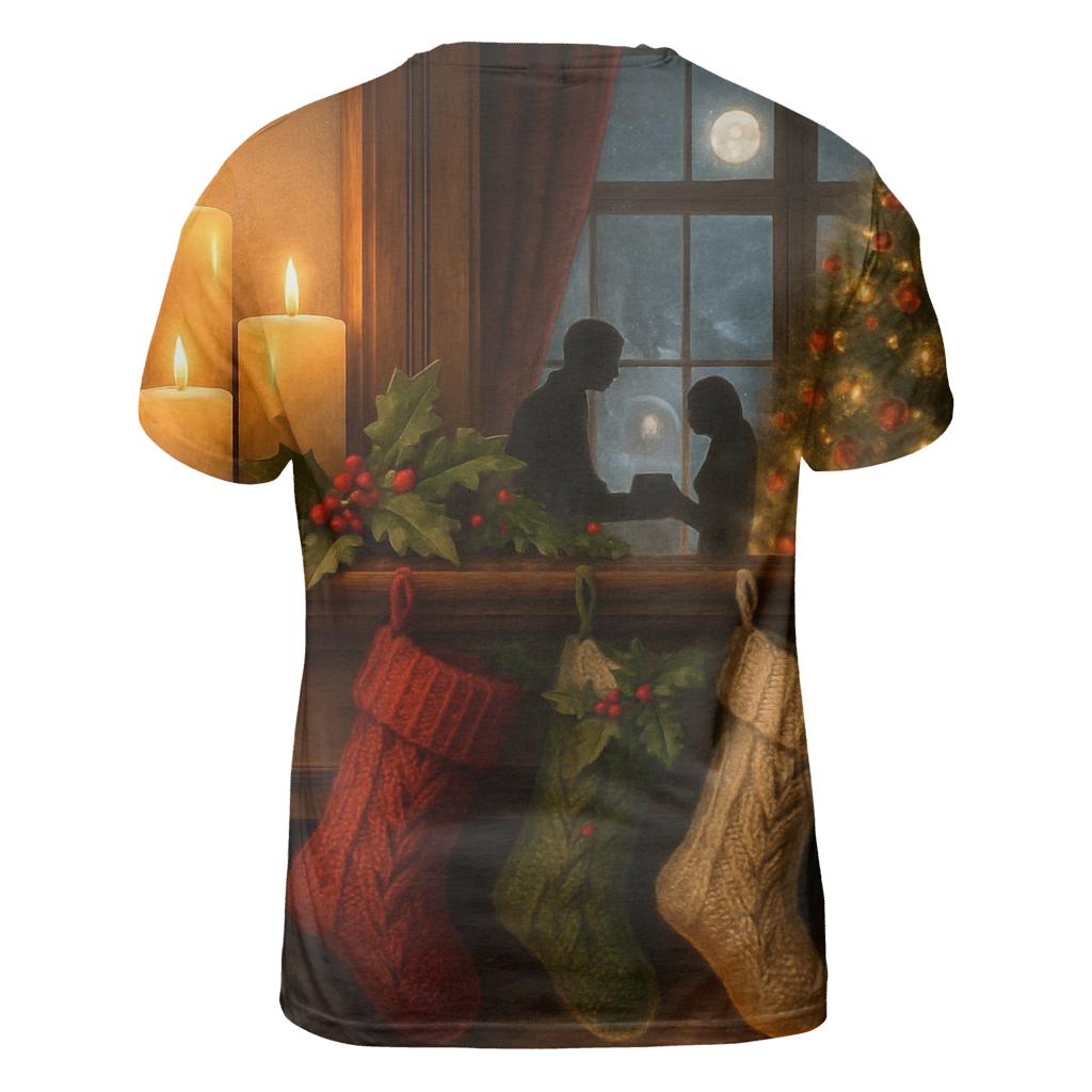 Midnight Carol By The Snowy Mantel custom all-over print shirts