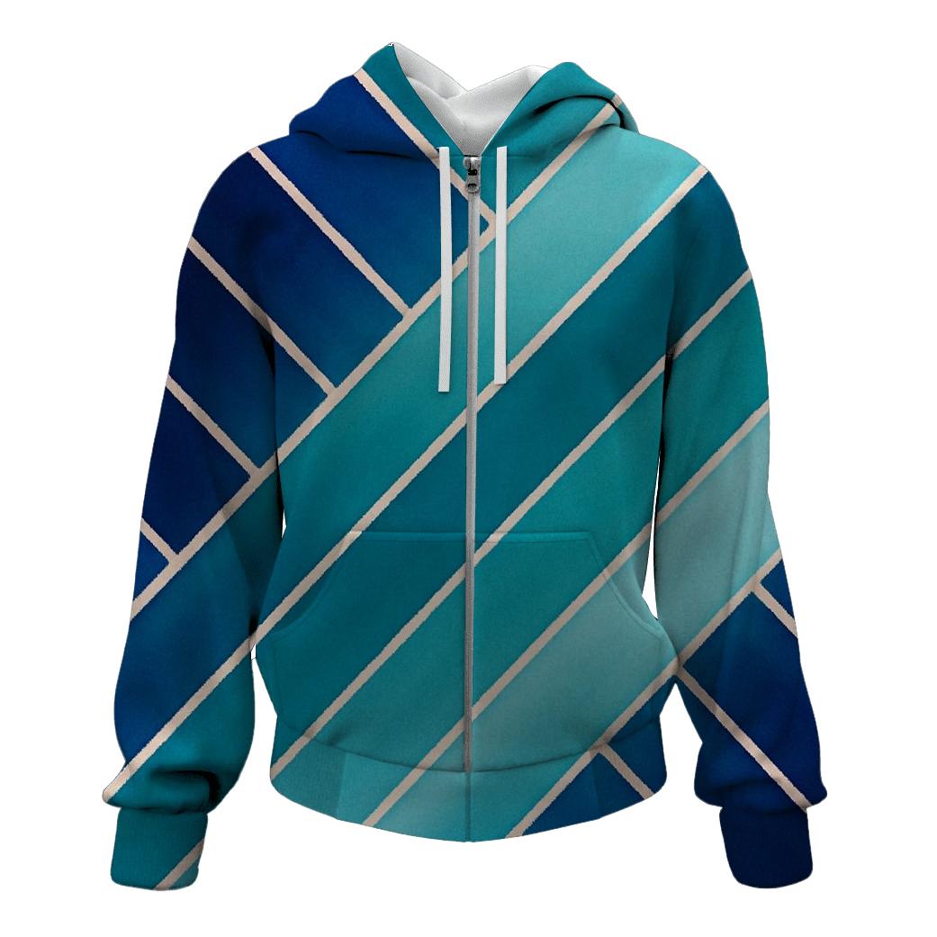 Arashi Celestial Diagonals zip-up hoodies