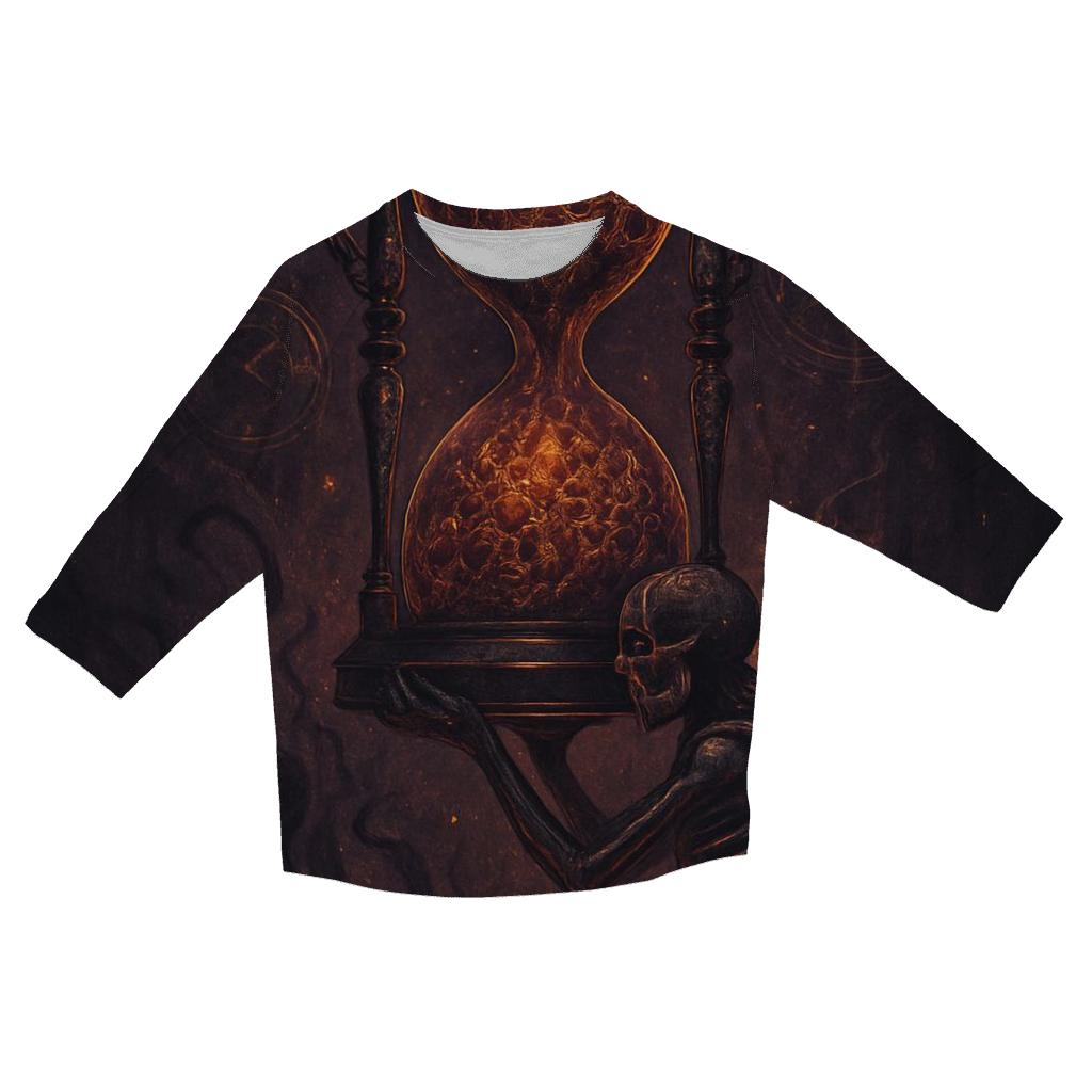 Hourglass Of Fallen Embers casual three quarter sleeve shirts