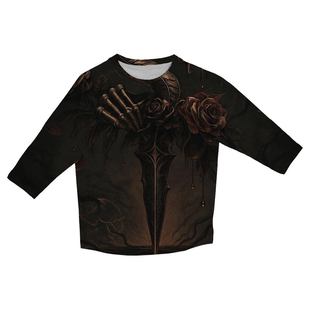 Serpent Dagger Of The Forsaken trendy 3/4 sleeve tops