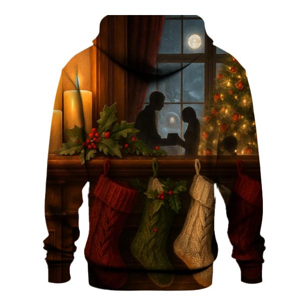 Midnight Carol By The Snowy Mantel premium hoodies