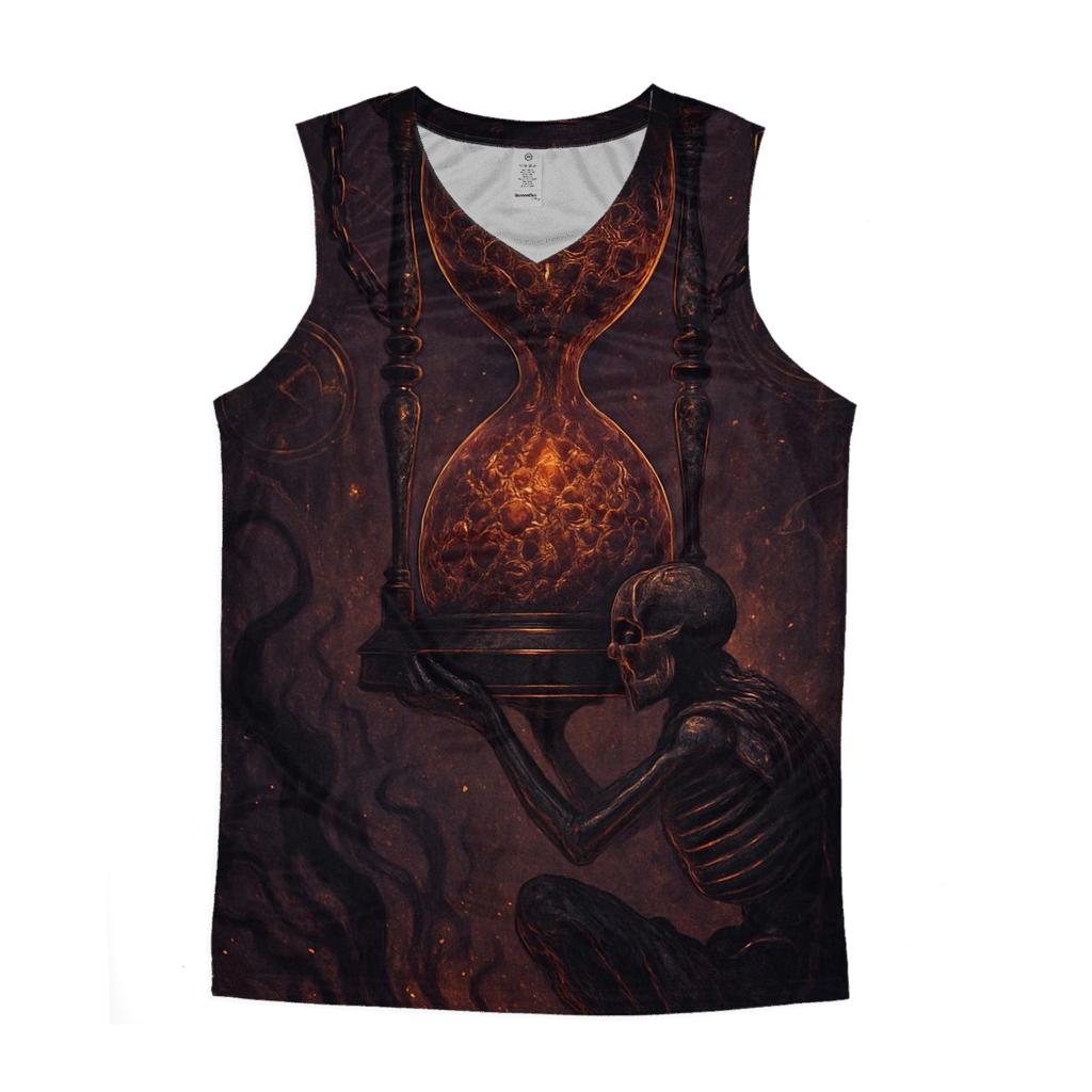 Hourglass Of Fallen Embers graphic print tank tops