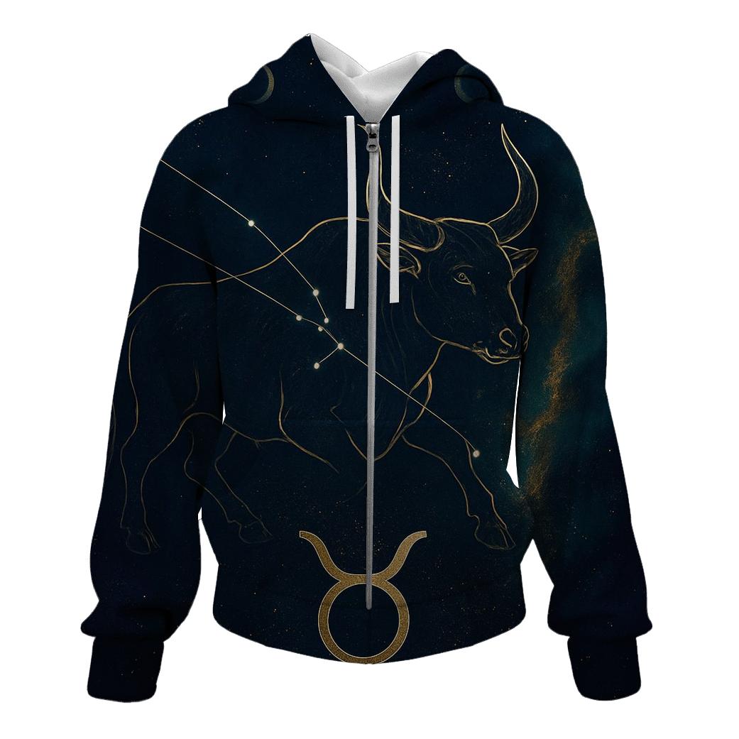 Taurus Nebula Bull Emblem premium hoodies