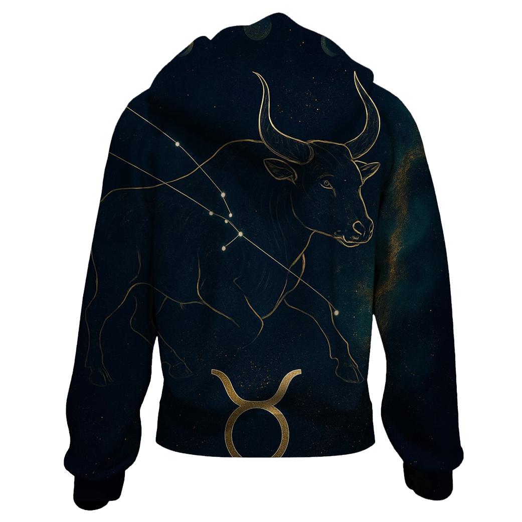 Taurus Nebula Bull Emblem premium hoodies