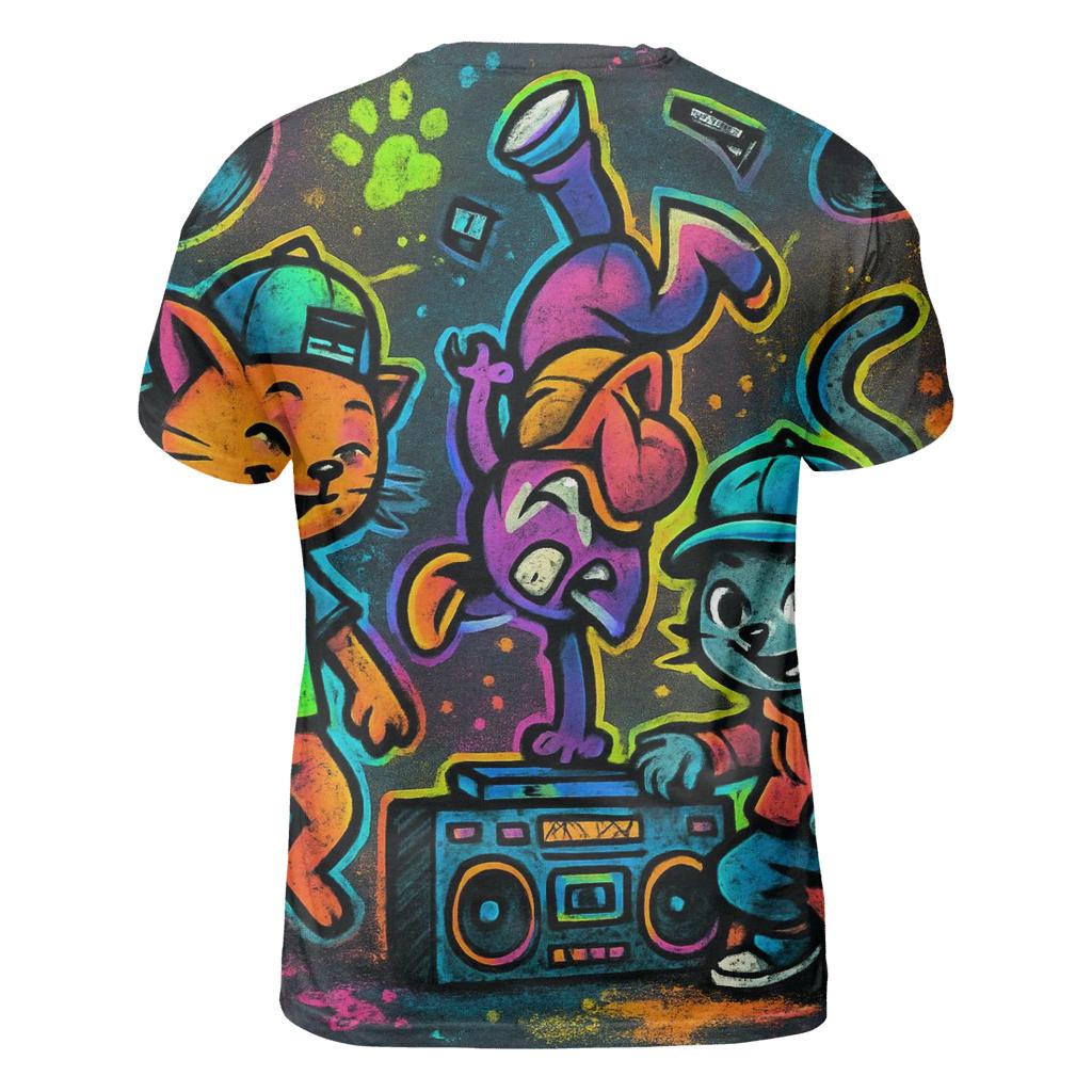 Graffiti Groove Alley Cats unique graphic print tees