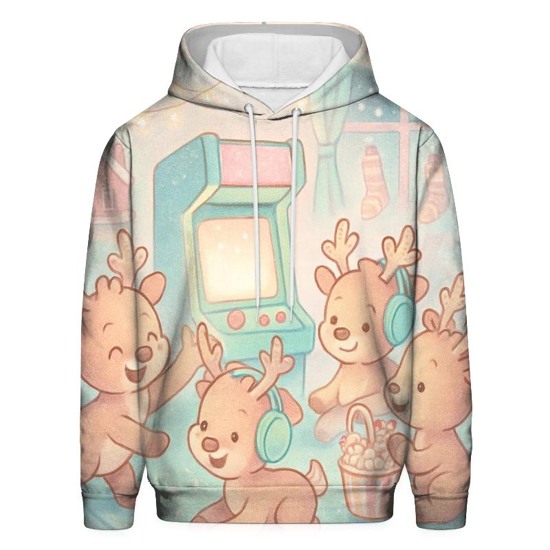 Reindeer Arcade Pajama Party hoodie designs