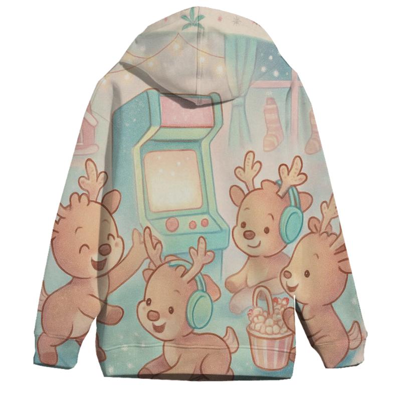 Reindeer Arcade Pajama Party hoodie designs