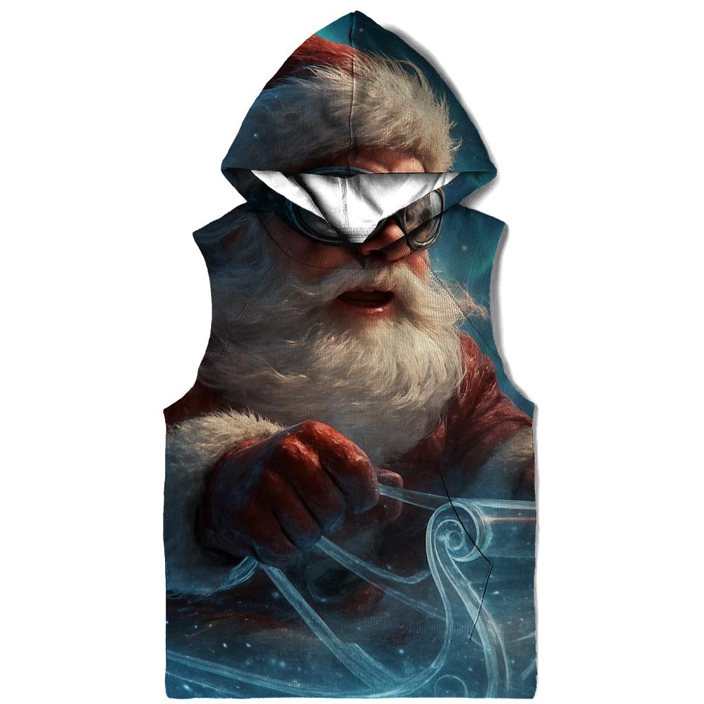 Aurora Sleigh Rider Santa heavyweight hoodies