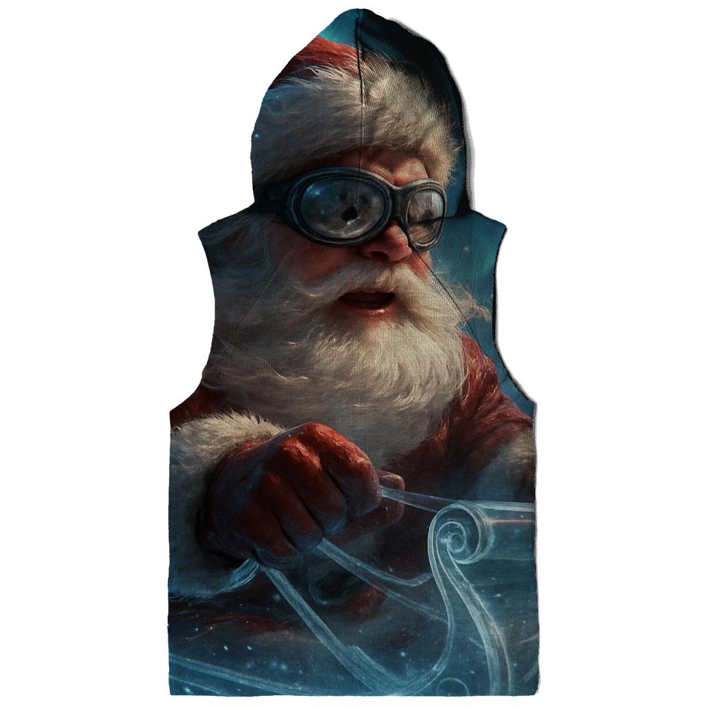 Aurora Sleigh Rider Santa heavyweight hoodies