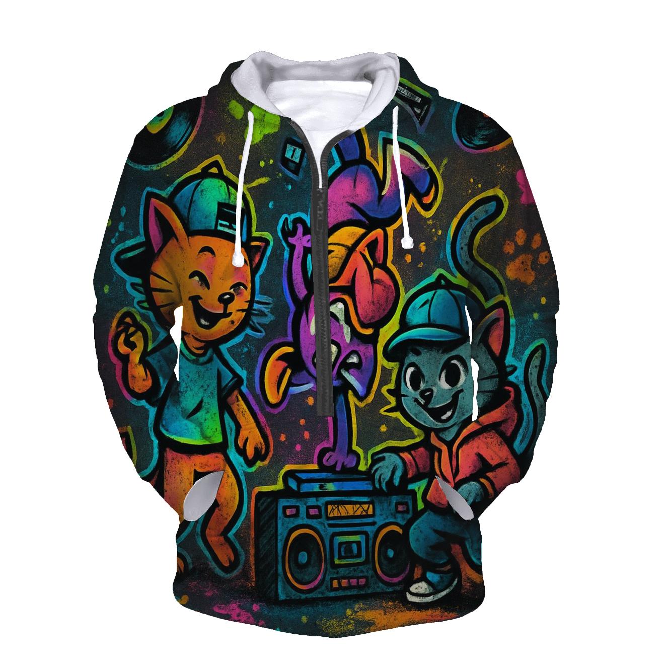 Graffiti Groove Alley Cats hoodies fashion
