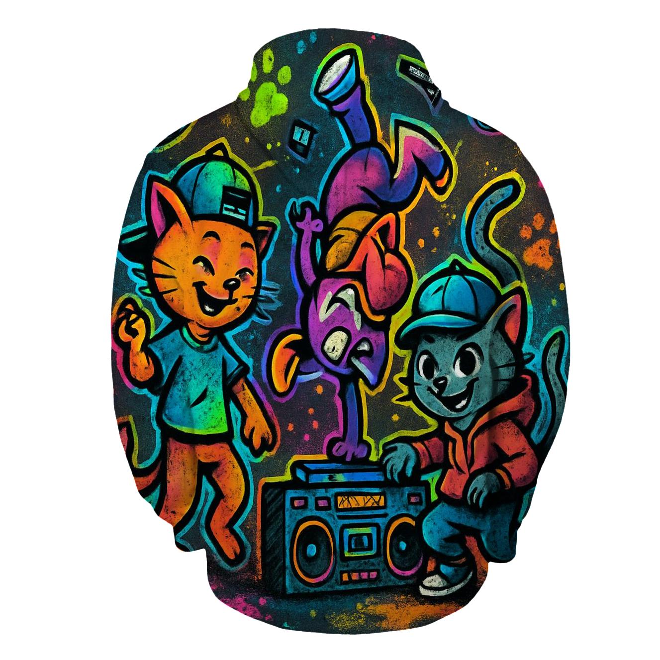 Graffiti Groove Alley Cats hoodies fashion