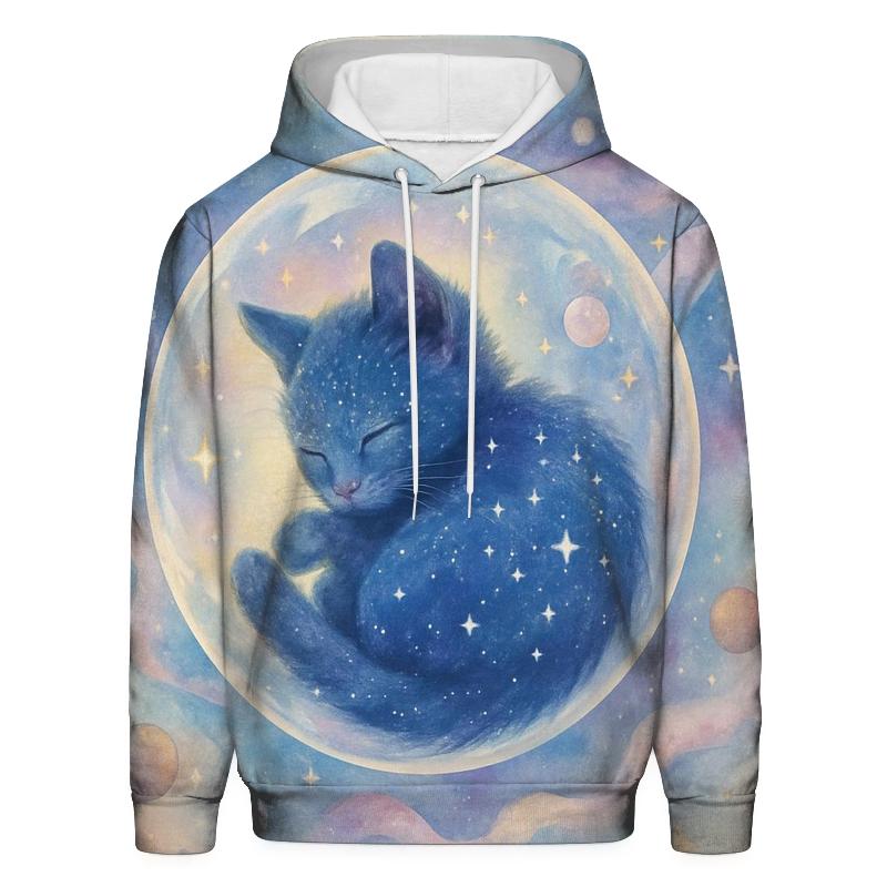 Galactic Dreamer Kitten premium hoodies