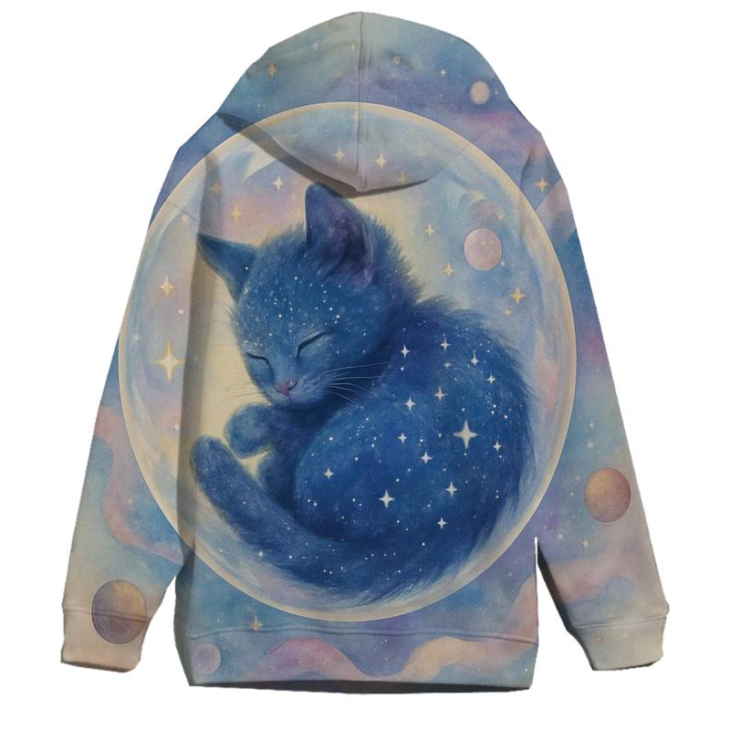 Galactic Dreamer Kitten premium hoodies