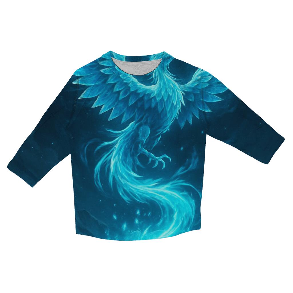 Frostfire Phoenix cotton quarter sleeve shirts