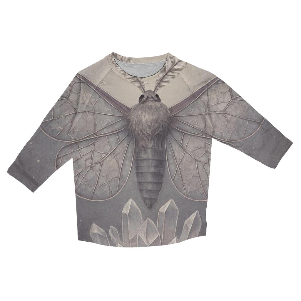Glasswing Moth Oracle printed three quarter sleeve shirts