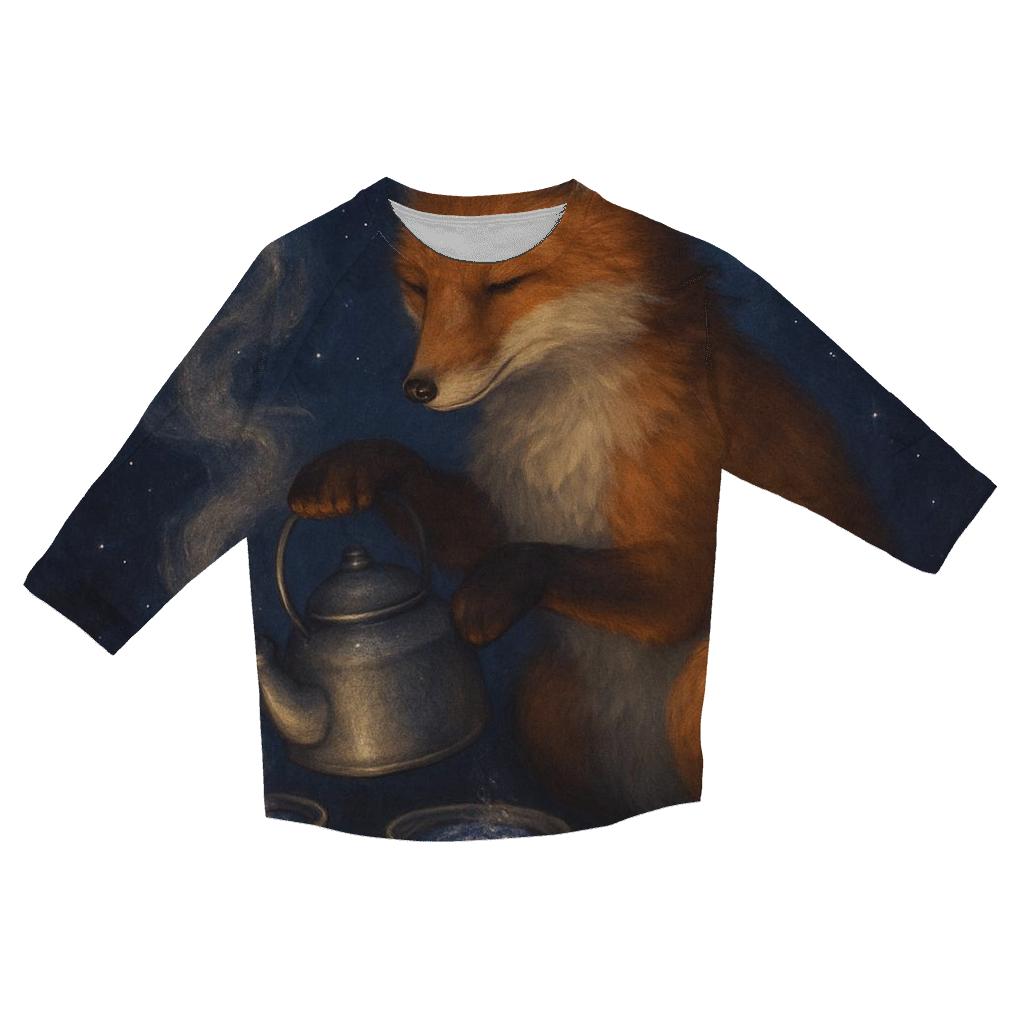 Astral Tea Fox trendy 3/4 sleeve tops