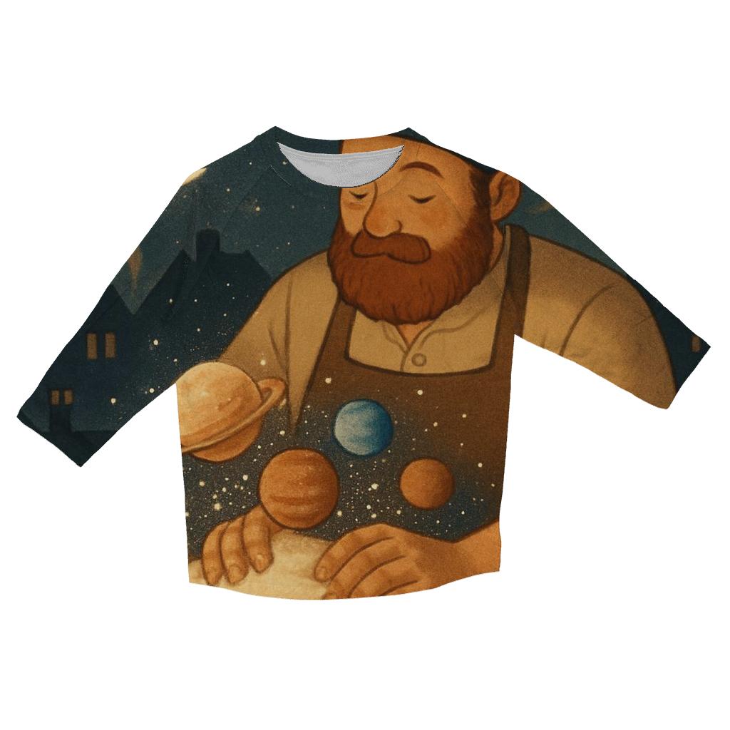 Starlit Rooftop Baker fashion 3/4 sleeve shirts