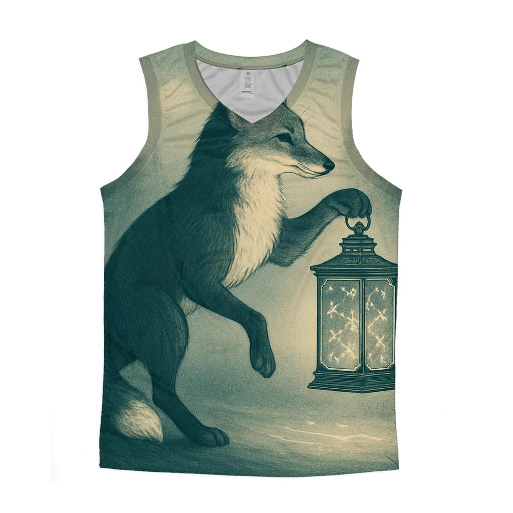 Ivory Lantern Fox personalized athletic tanks