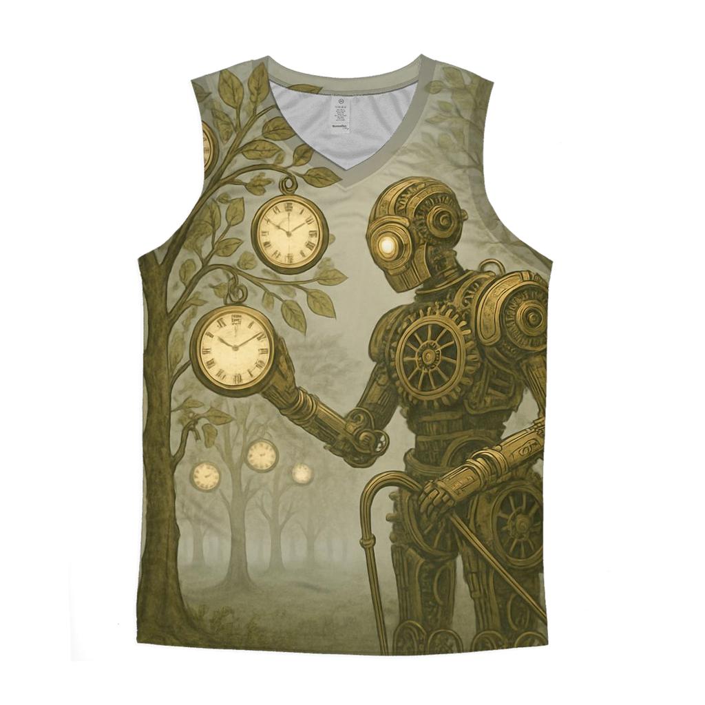 Clockwork Orchard Guardian graphic print tank tops