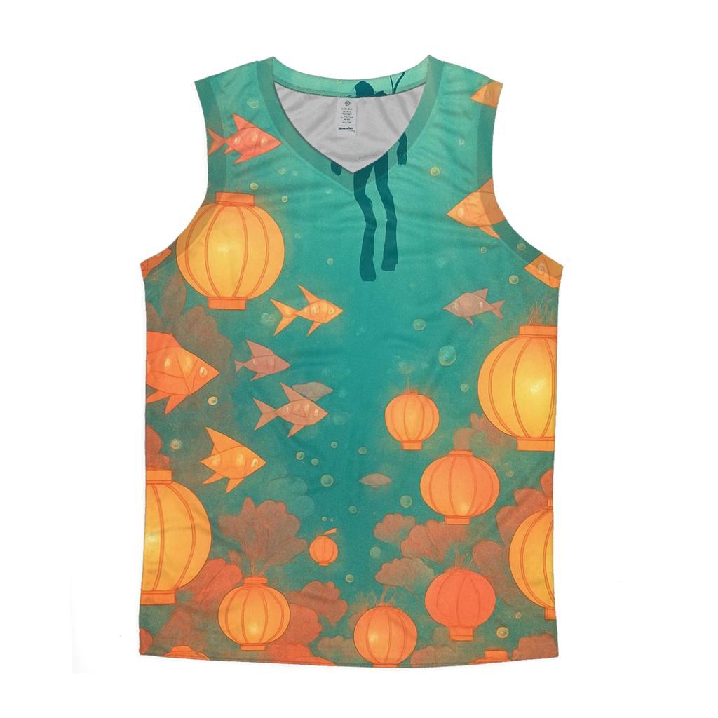 Lantern Reef Diver casual summer tank tops