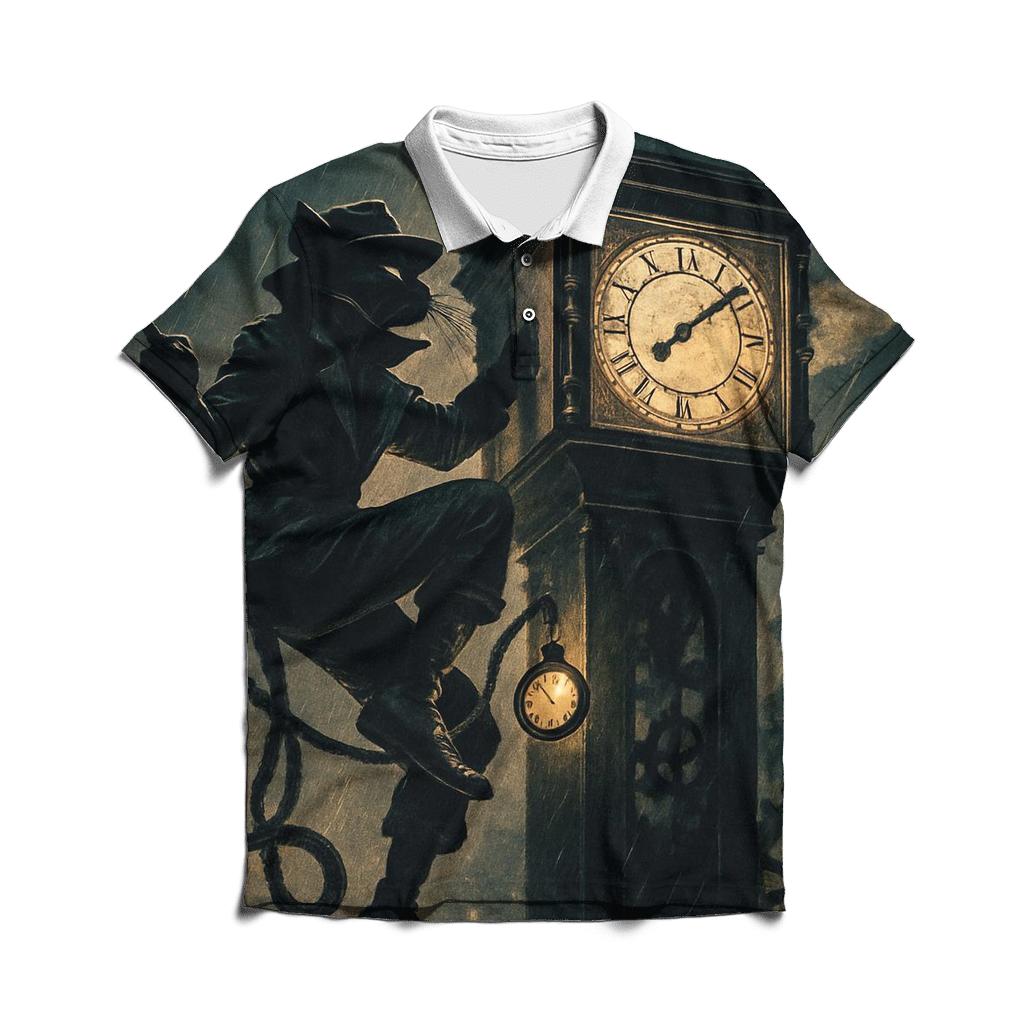 Clocktower Cat Burglar designer slim fit polos
