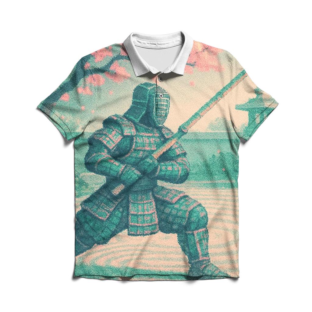 Pixel Samurai Garden custom polo shirts