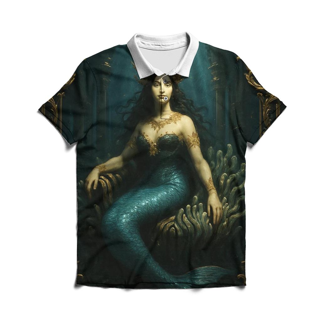 Gilded Coral Crown designer slim fit polos