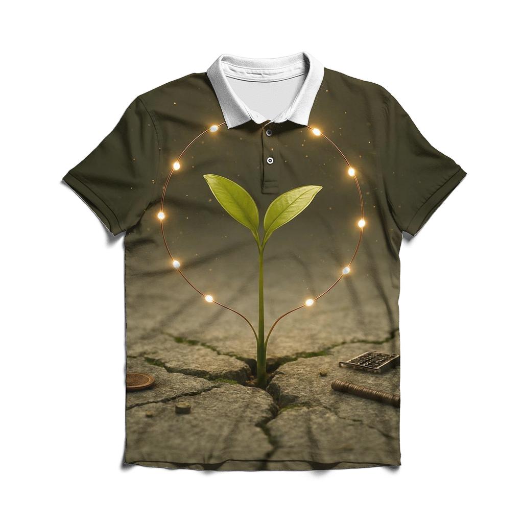 Concrete Garden Sprout designer slim fit polos