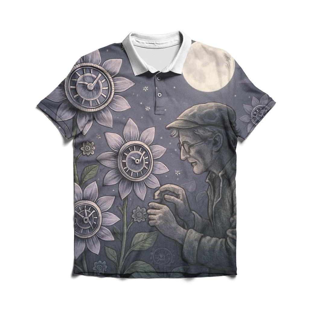 Moonflower Mechanist designer slim fit polos
