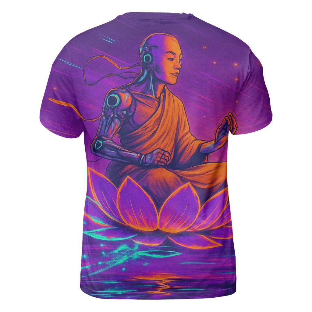 Electric Lotus Rider vibrant all-over design tees