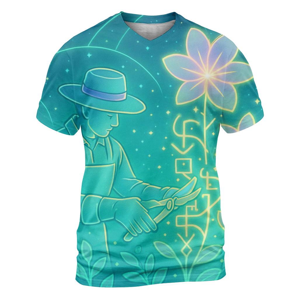 Hologram Gardener designer pattern shirts
