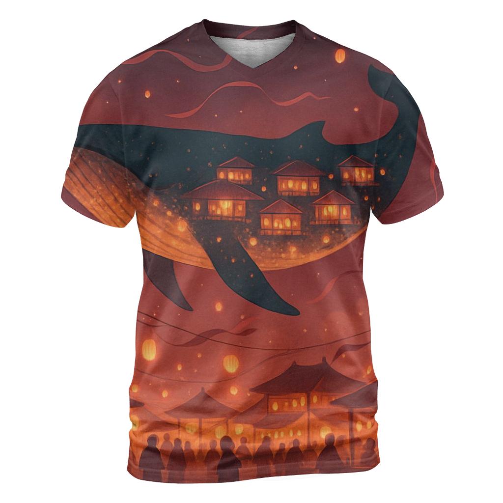 Lantern Market Whale designer pattern shirts