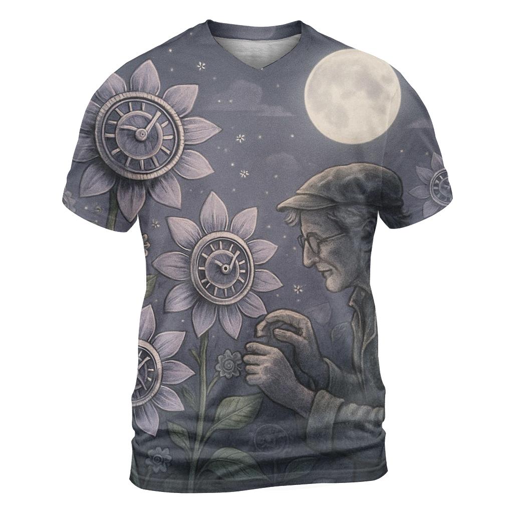Moonflower Mechanist unique graphic print tees