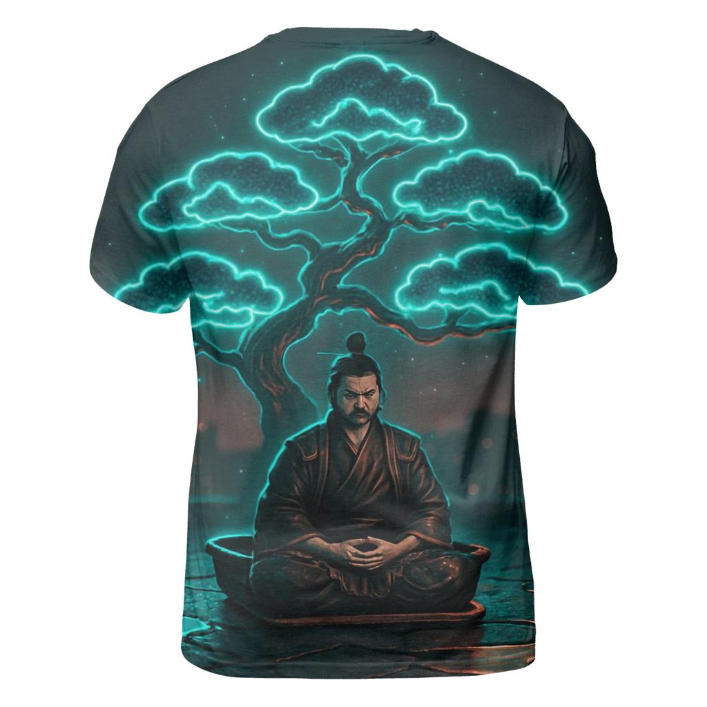Neon Bonsai Samurai custom all-over print shirts