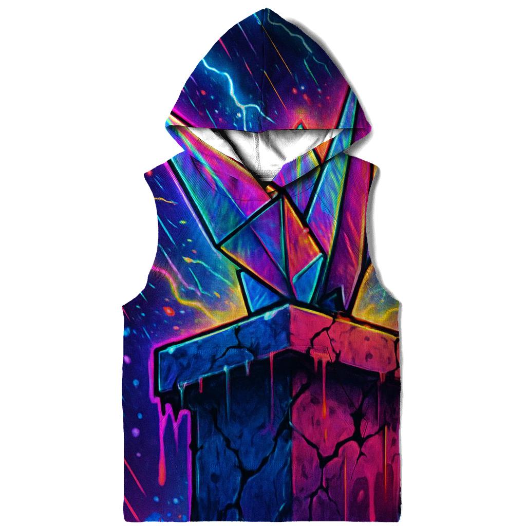 Neon Paper Crane hoodie designs