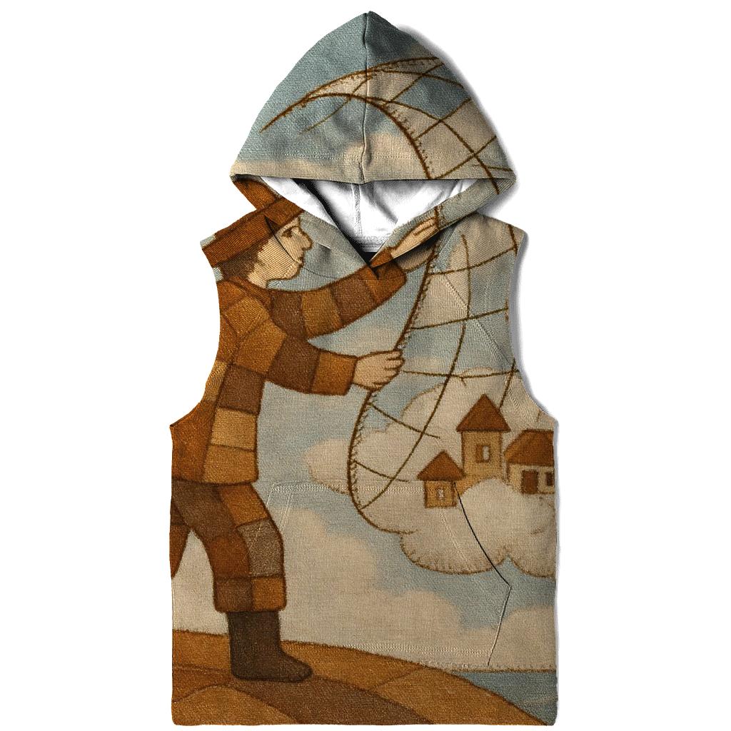 Stitched Sky Fisherman printed hoodies