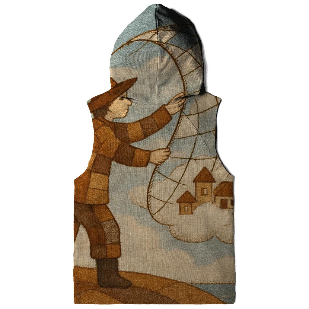 Stitched Sky Fisherman printed hoodies